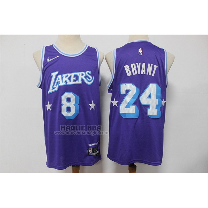 Maglia
 Kobe Bryant NO 8 24 Los Angeles Lakers Citta
 Edition 2021-22 Viola
